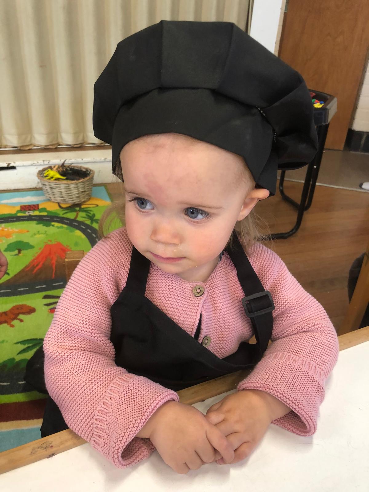 Child cooking activity at ME Montessori Nursery Aylesbury — life skills from an early age